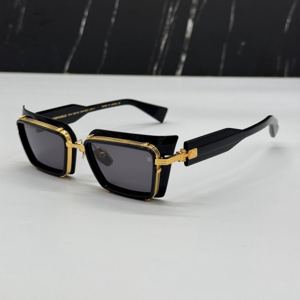 NEW BALMAIN ADMIRABLE UNISEX SUNGLASSES BALMAIN BPS-130A BLACK - Picture 6 of 14